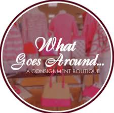 whatgoesaroundlogo what goes around clothing boutique logo and link