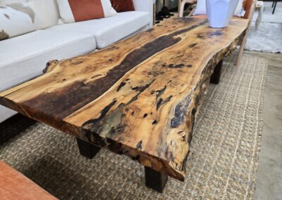 live edge handmade coffee table for sale picture