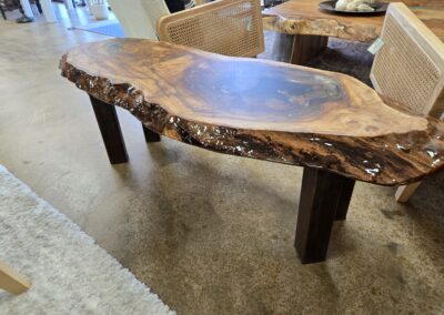 live edge handmade coffee table for sale picture