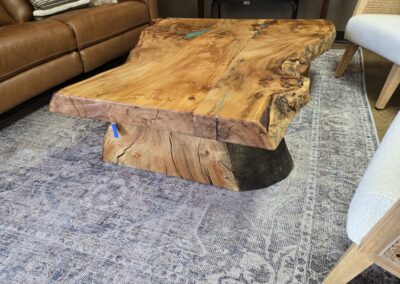 live edge handmade coffee table for sale picture
