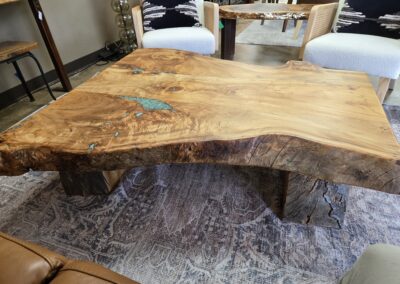 live edge handmade coffee table for sale picture