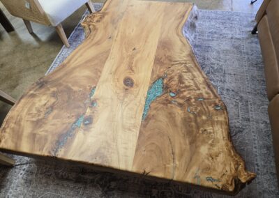 live edge handmade coffee table for sale picture