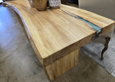 live edge handmade coffee table for sale picture