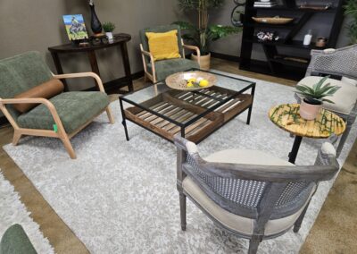 unique industrial glass top coffee table for sale picture