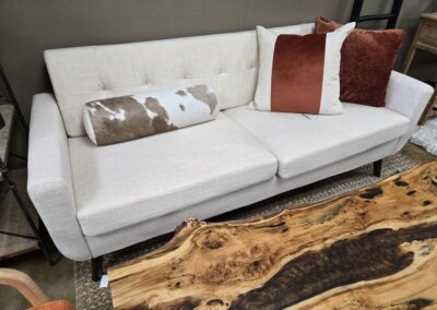 new cream fabric sofa for sale picture