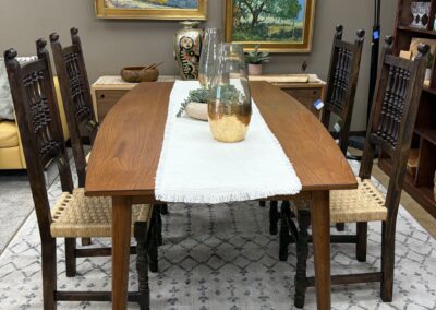 dining table and four chairs image
