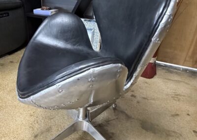 Metal and Leather Office Chair image