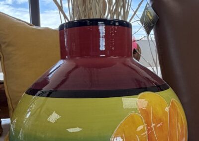 large yellow poppy vase image