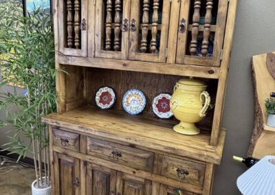 Spanish style rustic wood buffet