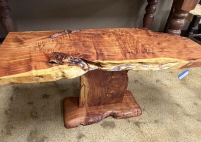 live edge wood coffee table image