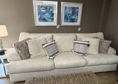 Fabric cream couch